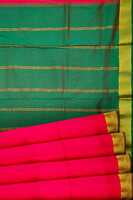 10 yards Saree Kalyani cotton | Madisar Saree Readymade | kalyani Cotton Red and  GREEN
