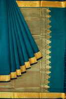 9 yards Saree Silk | Madisar Saree Readymade | Muhutha Cotton GREEN