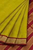 9 yards Saree Silk | Madisar Saree | Fenugreak Silk Maroon Grand Border