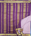 10 yards Kalyani Light Purple/Brown Border