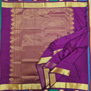 10 yards Kalyani Purple Golden Border