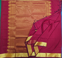 10 yards Kalyani  Cotton Maroon Kura Pudavai
