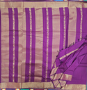 10 yards Kalyani Purple Golden Border