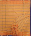 9 yards Kalyani Cotton Zebra saree/self Border