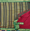 10 Yards Madisar Kalyani cotton Zebra Saree yellow Color (copy)