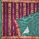 9 yards Saree Vaira Usi Dark Green Maroon
