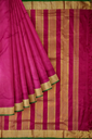 9 Yards Madisar Silk Saree Maroon Kurai pudavai