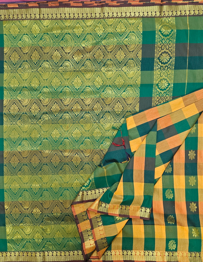 🌸 10 Yards Pallum Pazamum saree