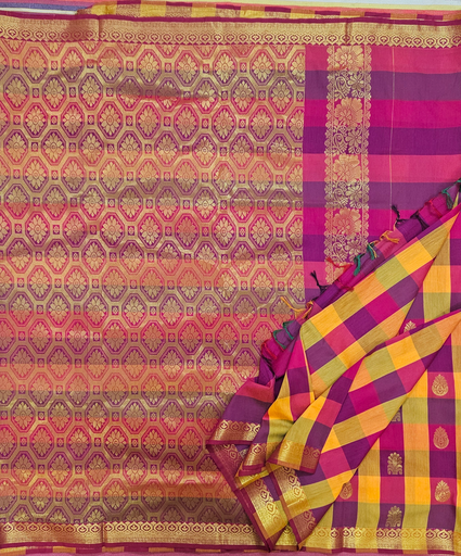 10 yards Kalyani Cotton Pallum Pazamum saree 